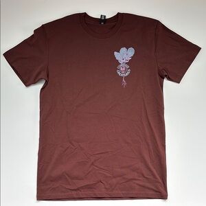 W’s mountain biking apparel : Curious Creatures brand, red Graphic T-Shirt M